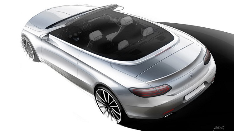 Ini Bocoran Sketsa dari Mercedes Benz C-Class Cabriolet