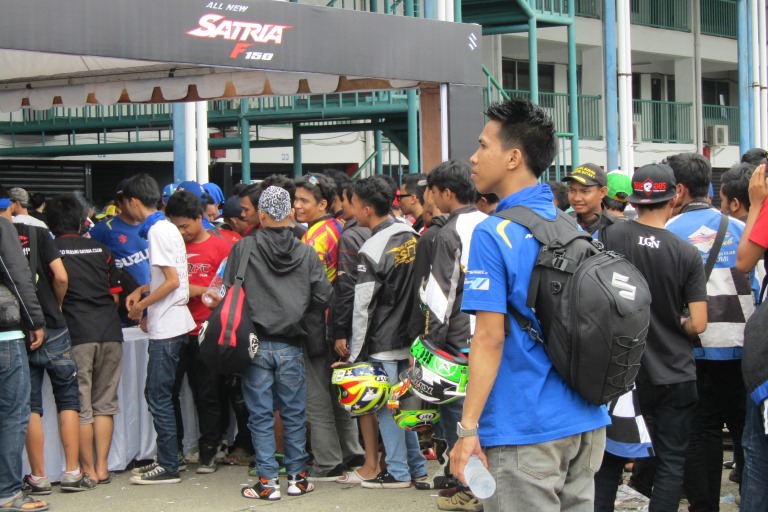 180 Club Pencinta Motor Suzuki Padati Launching New Satria F150 di Sentul