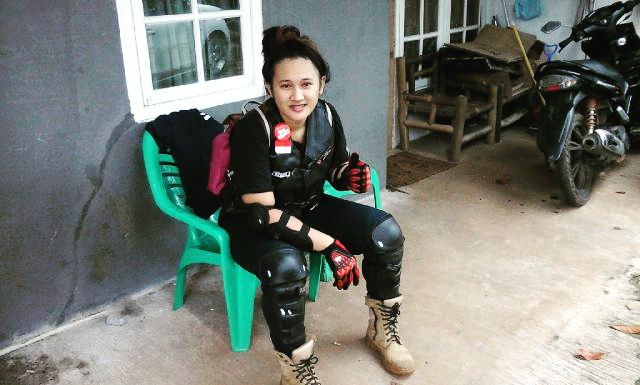 Gita, Lady Bikers yang Hobi Naik Motor Batangan 