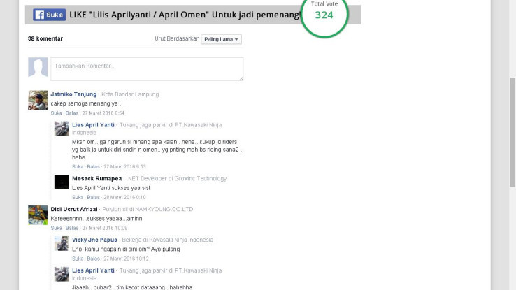  5 Peserta Lady Bikers Award 2016 Perang di Dunia Maya