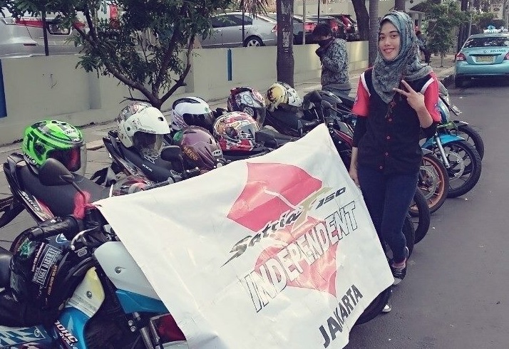 Lady Biker Zihan yang Utamakan Safety Riding