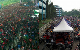 Stadion Maguwoharjo Dipadati Ribuan Yamaha RX King