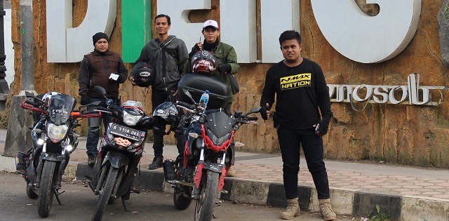 KabarOto dan X Riders Komunitas Disambut Bikers Wonosobo