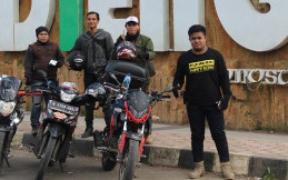 KabarOto dan X Riders Komunitas Disambut Bikers Wonosobo
