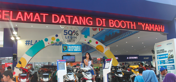 Program Tukar motor Lama dengan Motor Baru Yamaha di Jakarta Fair Kemayoran 2016