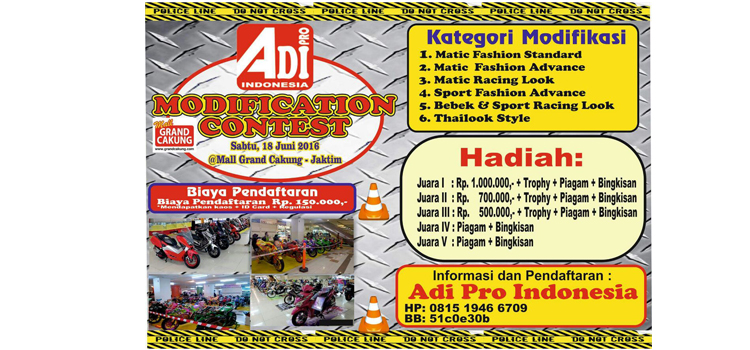 ADI Pro Bakal Gelar Kontes Modifikasi di Grand Cakung Mall