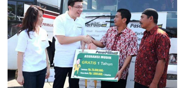 Pasarpolis.com Akan Berikan 1.000.000 juta Asuransi Gratis untuk Pemudik