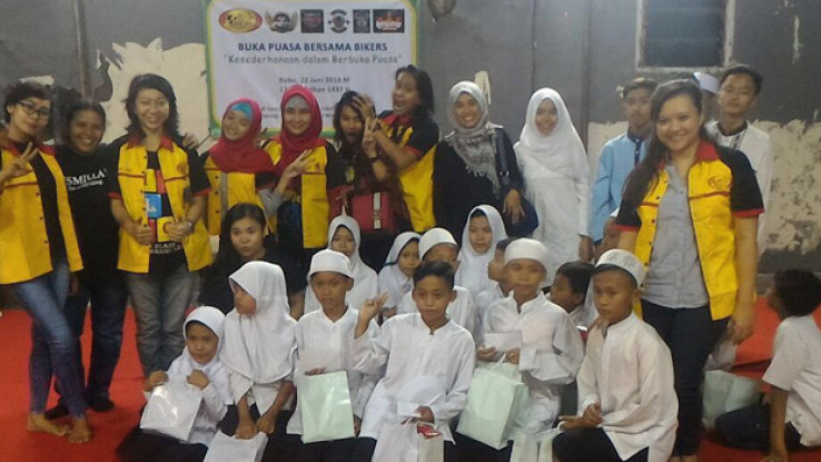 Digelar Dadakan, Inuk Blazer Ladies Bikers Club (IBLBC) Kumpulkan Rp4.890.000 Untuk Santunan Anak Yatim