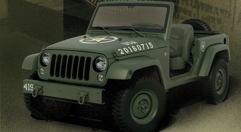Jeep Luncurkan Wrangler 75th Salute Concept Bermotif Militer