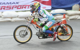 Nico Aryanto Finish Sepuluh Besar di Pertamax Motorsport Drag Bike Seri II