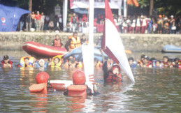 Salut, Kabytas dan Ganepa Laksanakan Upacara Kemerdekaan RI di Air