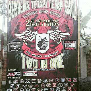 Anniversary, Deklarasi Community Bikers Jakarta dan Fun Bikers Community 