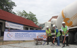 Datsun Rising Hope 2 Realisasikan Pembangunan Lapangan Sekolah di Jawa Barat