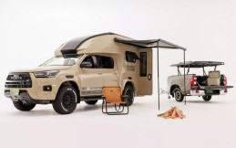Modifikasi Camper Van Berbasis Toyota Hilux Dibanderol Rp 1,2 Miliaran