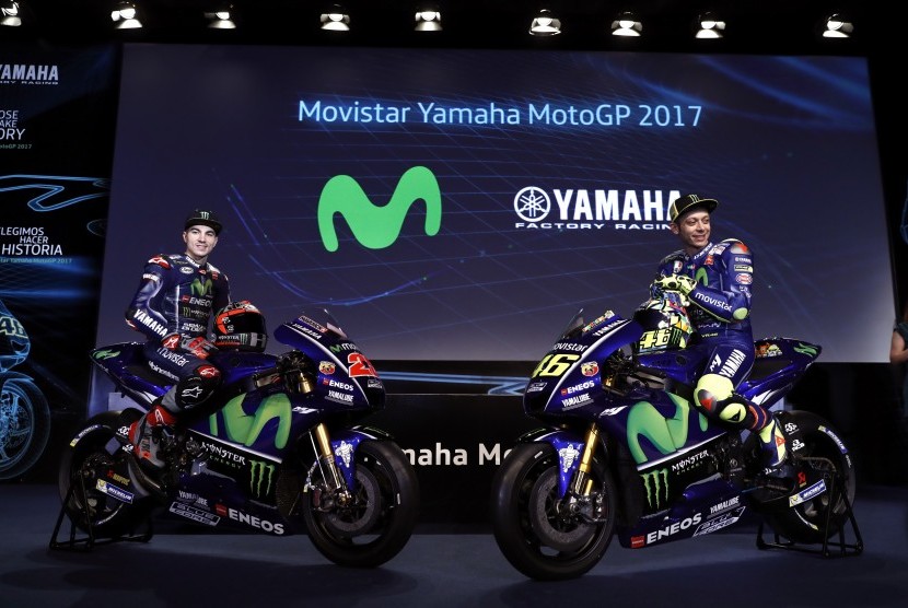 Rossi dan Vinales Gagal Naik Podium di MotoGP Aragon, Bos Movistar Yamaha Salahkan Ban