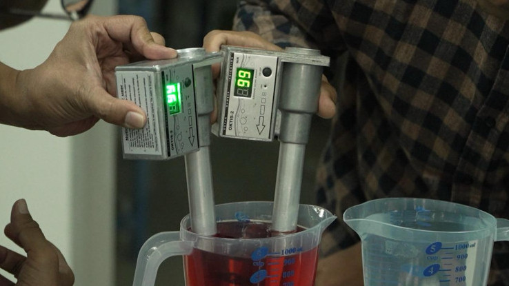 Pengujian RON  Menggunakan Alat Oktis-2 Melalui Simulasi Pengukuran 12 Sempel Bensin