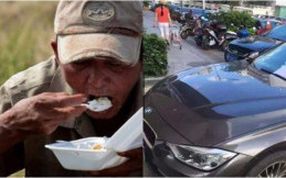 Kisah Menyentuh Kakek Miskin Gores Bodi BMW