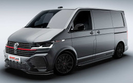 Volkswagen Transporter T6.1 Sportline Black Edition, Blind Van Bergaya Sport