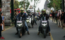 1.500 Bikers Padati Candi Prambanan di Maxi Yamaha Day 2024