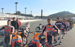 Serunya, Marquez dan Pedrosa Balapan Pakai Motor Bebek
