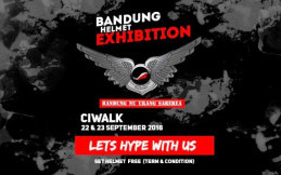 Akhir Pekan Ini, Ada Event Bandung Helmet Exibition di Ciwalk