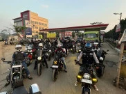 X Brothehood dan QJ Riders Bersama Gelar Touring dan Baksos di Sukabumi