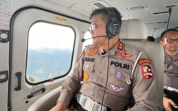 Kakorlantas Cek Kesiapan Operasi Lilin 2022 Lewat Udara