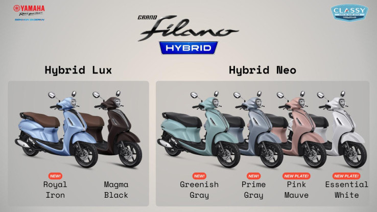 Rp28 Jutaan, Ini Daftar Warna Baru Yamaha Grand Filano Hybrid