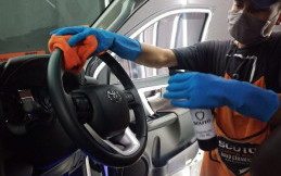 Cegah Penyebaran Covid-19, Scuto Berikan Disinfektan Gratis untuk Mobil dan Motor