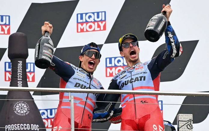 Marc dan Alex Marquez Naik Podium di Jerman, Torehkan Sejarah Baru MotoGP