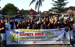 Toyota Soluna Community Bali Gaungkan Pentingnya Sabuk Pengaman Pada Publik