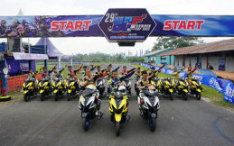 Begini Suasana Aerox 155 Cup Community di Yamaha Cup Race Tasikmalaya