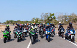 Bikers Yogyakarta Ramaikan Gelaran Riding Bareng Pembalap Ali Adrian