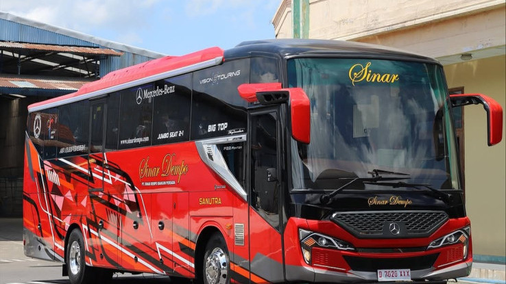 PO Sinar Dempo Tambah Dua Bus Baru Pakai Sasis Mesin Depan