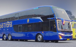 Pakai Bodi Jetbus 5, Bus Double Decker Baru PO 168 Trans Dibuat Nyaman