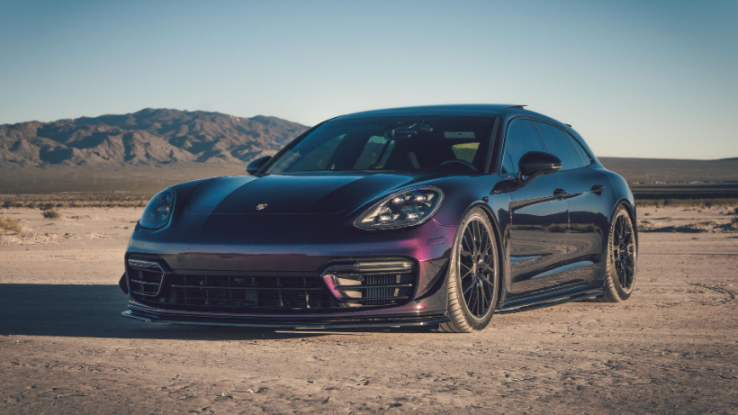 Langka dan Bertenaga, Porsche Panamera Turbo Wagon Berbalut Midnight Purple Curi Perhatian