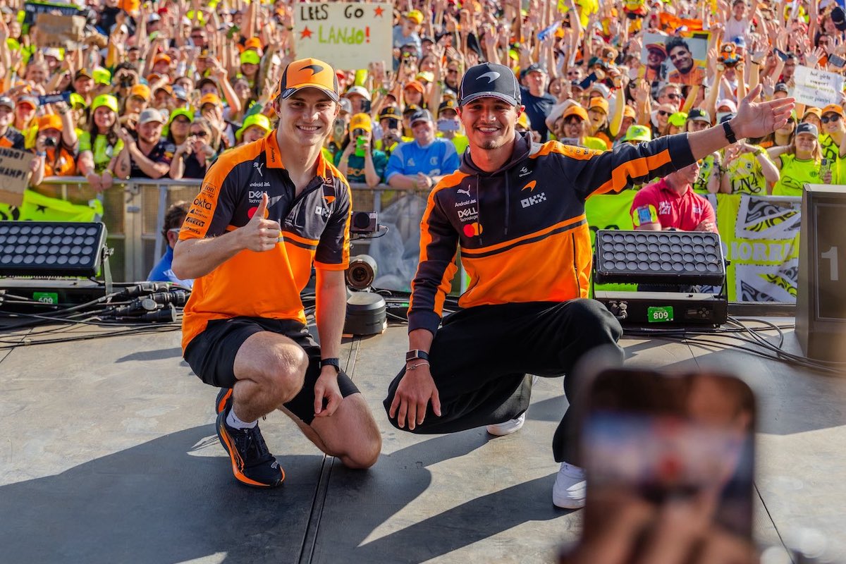 Lando Norris dan Oscar Piastri