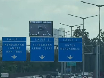 Layar Informasi di Jalan Tol, 'Tangkap' Pelanggaran Lalu Lintas