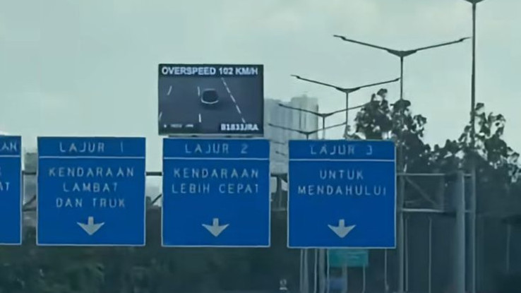 Layar Informasi di Jalan Tol, 'Tangkap' Pelanggaran Lalu Lintas