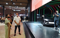 Booth Hyundai di IIMS Dibangun dari Sisa Bahan Pabrik