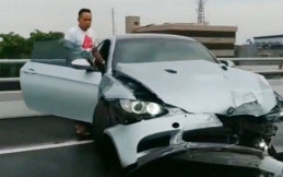Viral, Kebut-kebutan BMW di Tol Slipi Berujung Celaka