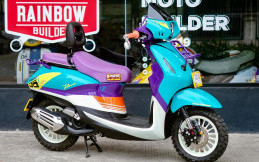 Modifikasi Yamaha Filano, Tampil Bak Skuter Rally Era 1980-an