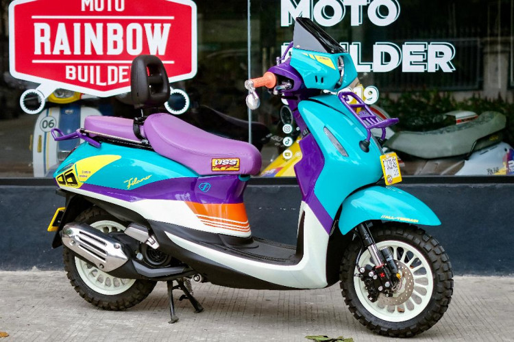 Modifikasi Yamaha Filano, Tampil Bak Skuter Rally Era 1980-an