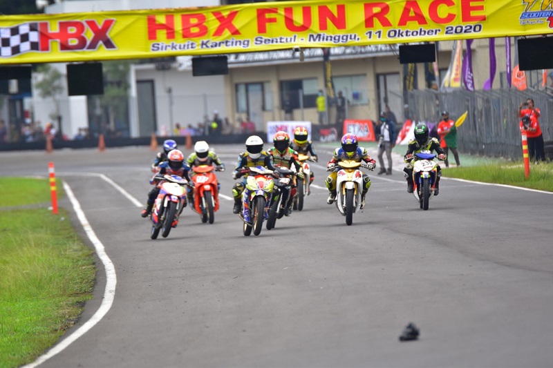 Ratusan Starter Antusias Ikuti HBX Fun Race di Sentul Kecil