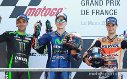 Rossi dan Marquez Jatuh, Vinales Raih Podium Pertama