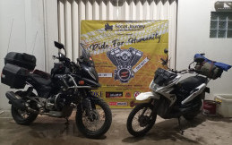 Social Journey Jadi Kegiatan 2 Bikers Bagikan Donasi Sepanjang Bekasi ke Yogyakarta