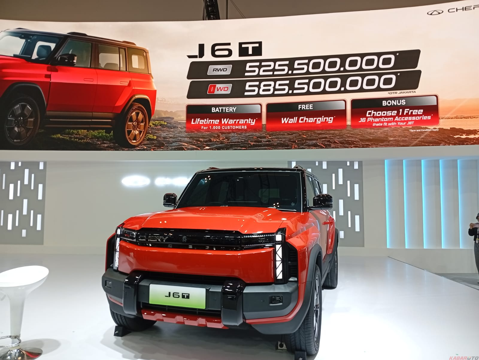 Harga Chery J6T Diumumkan, Mulai dari Rp525,5 Jutaan