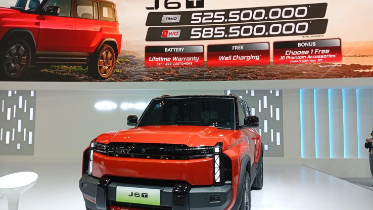 Harga Chery J6T Diumumkan, Mulai dari Rp525,5 Jutaan