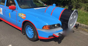 Bikin Mobil BMW Mirip Karakter Kartun Thomas and Friends, Pria Ini Kena Tilang