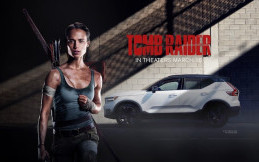 Volvo XC40 Tampil Menggoda Dikemudikan Lara Croft di Film Tomb Raider